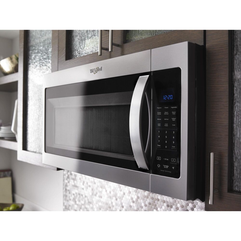 Whirlpool 1.9 Cu. Ft. Capacity Steam Microwave with Sensor Cooking in Stainless Steel, , large