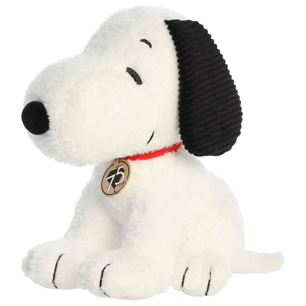 Aurora Peanuts 10&quot; 75th Anniversary Snoopy Plush in White, Black and Red, , large