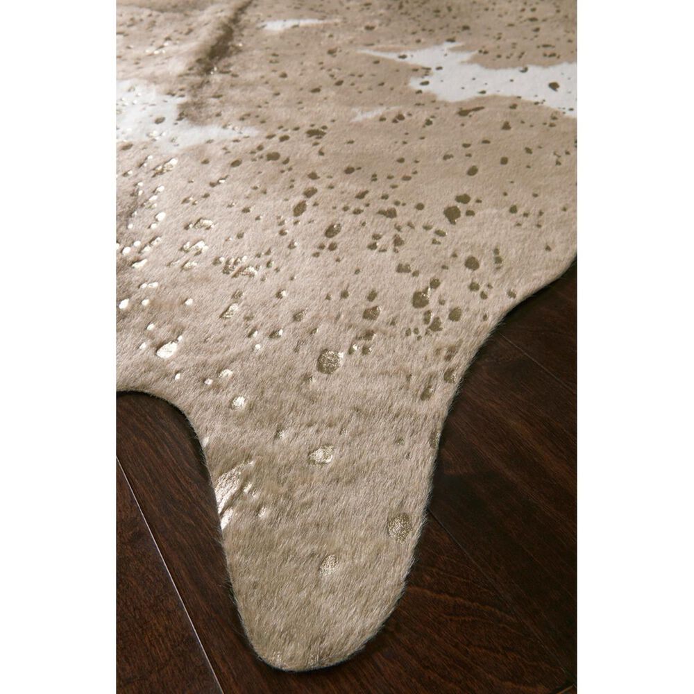 Loloi Bryce BZ-06 5&#39; x 6&#39;6&quot; Taupe and Champagne Area Rug, , large
