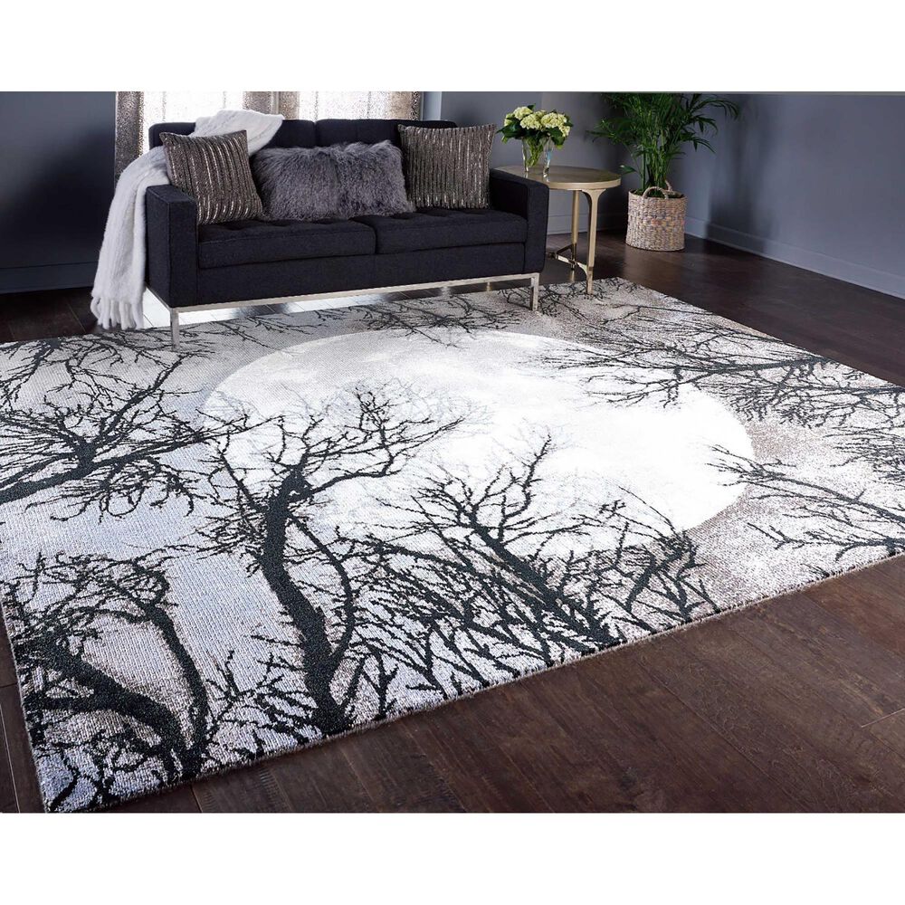 Nourison Twilight 7&#39;9&quot; x 9&#39;9&quot; Moon Area Rug, , large