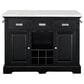 Steve Silver Aspen Kitchen Island in Ebony and White, , large