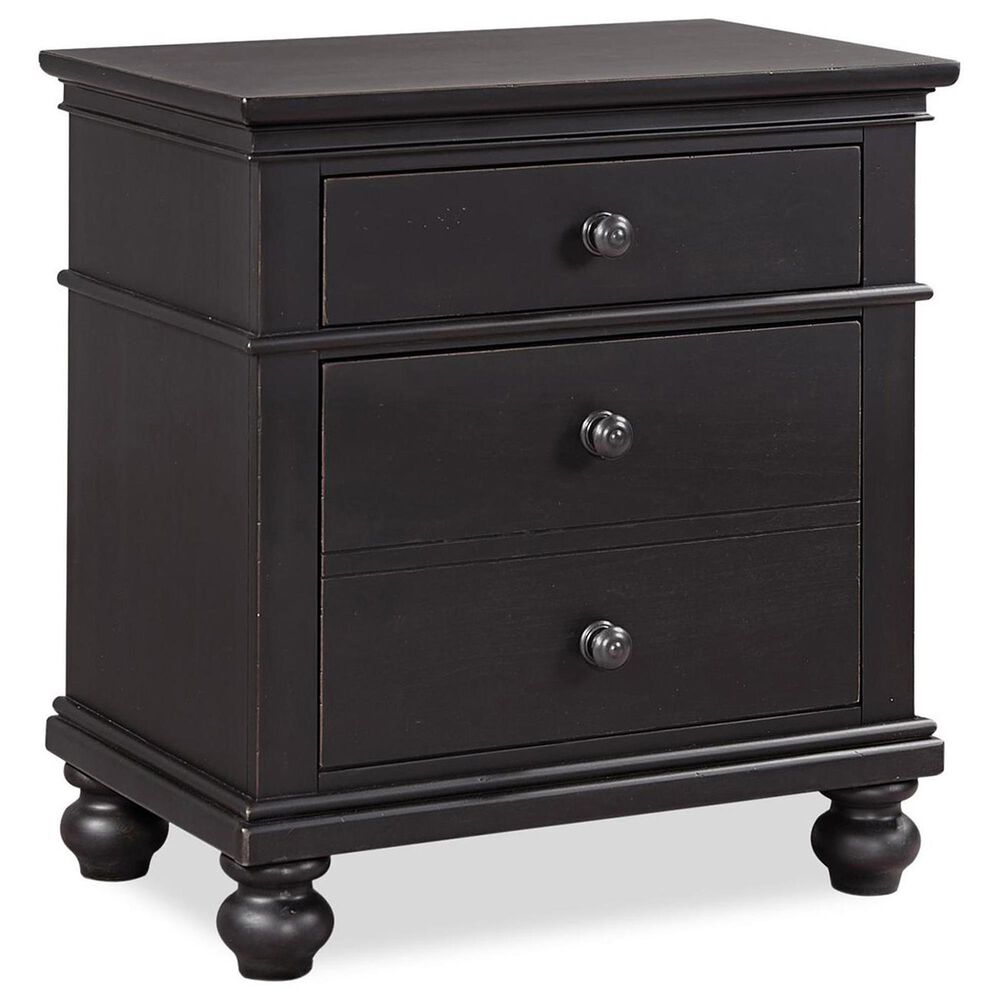 Riva Ridge Oxford 2-Drawer Nightstand in Black, , large