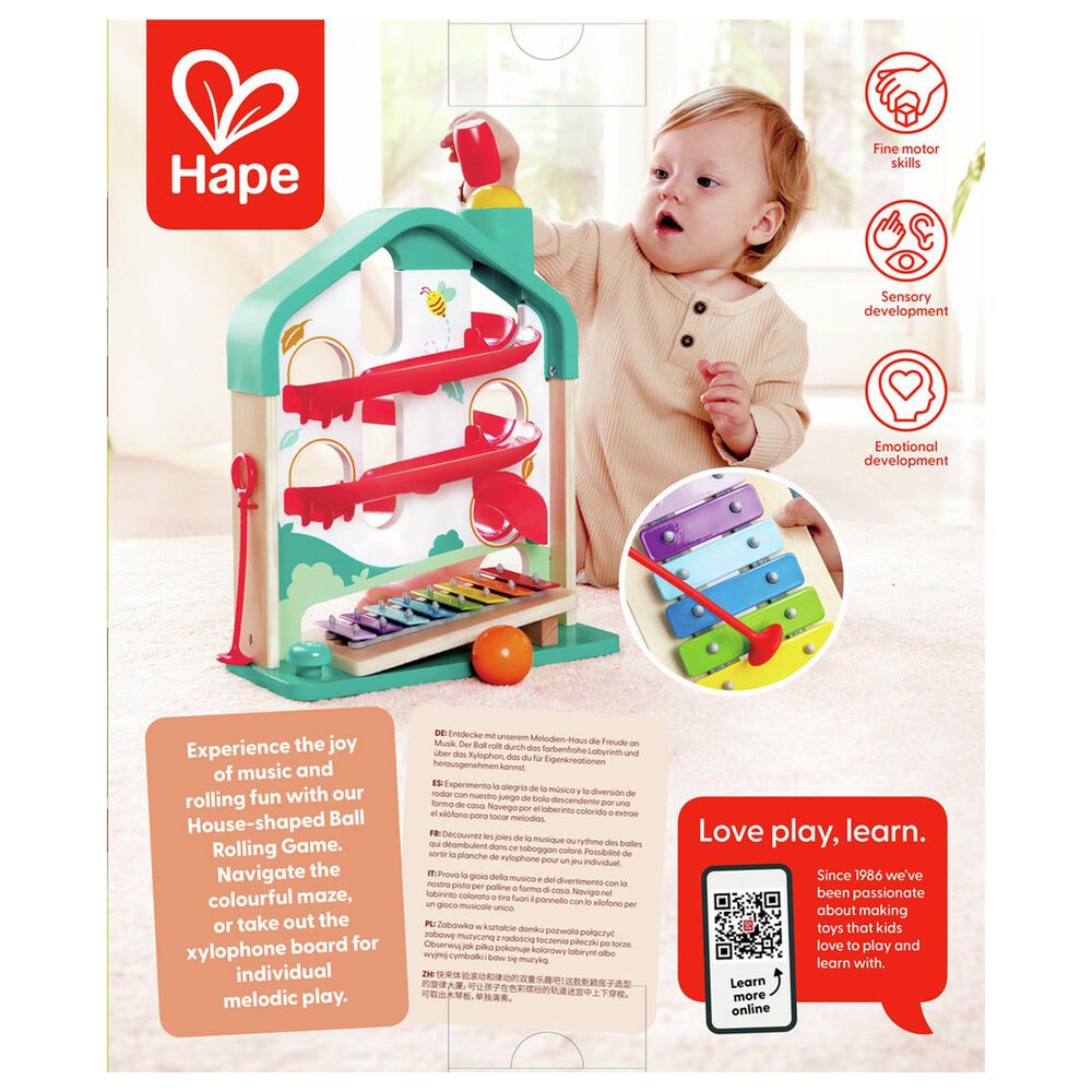 Hape Toys Melody Mansion Ball Run in Multicolor, , large