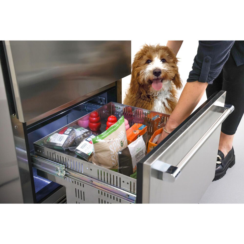 Perlick Indoor Signature Series 5.2 Cu. Ft. Built-In Undercounter Refrigerator Drawers in Stainless Steel, , large