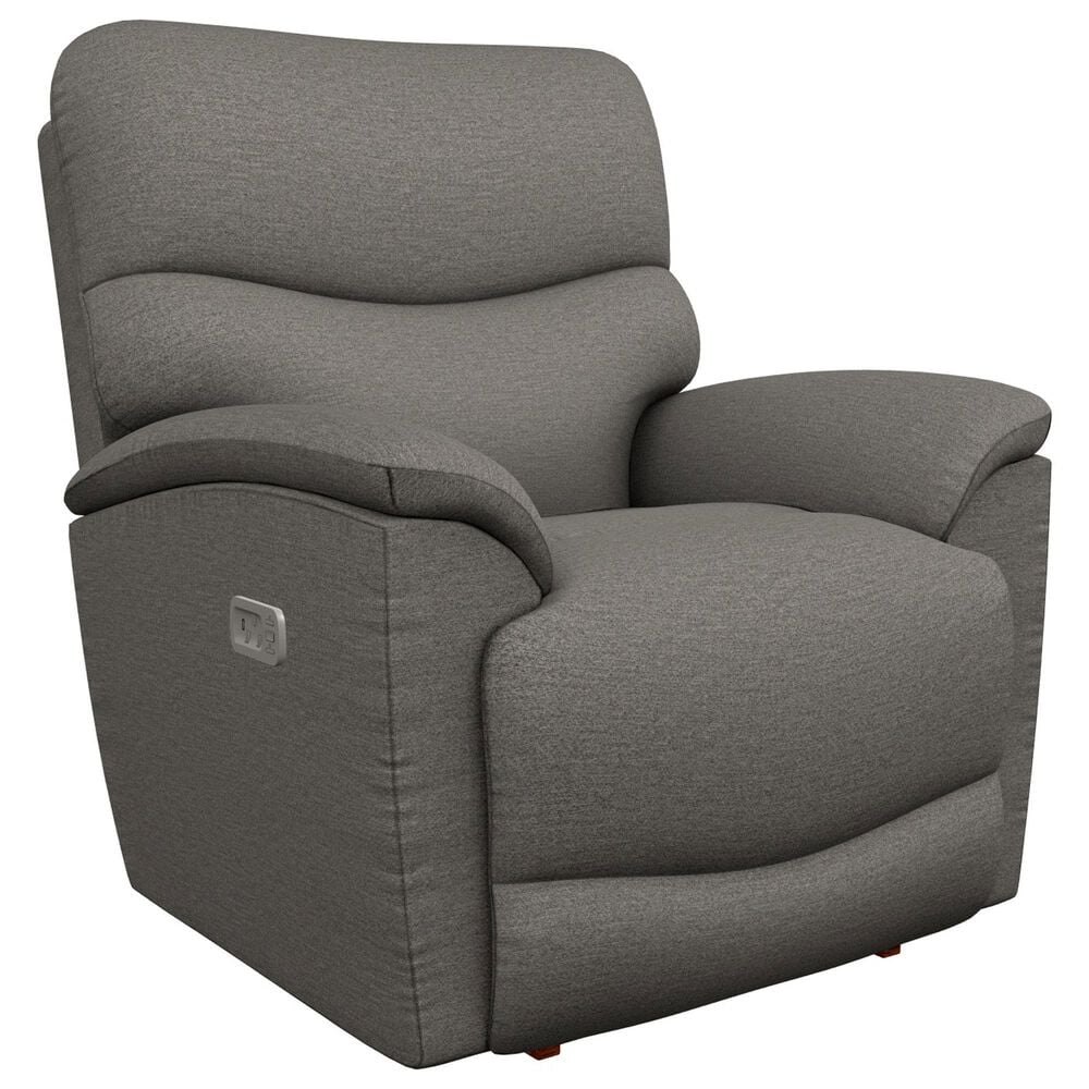 La-Z-Boy Trouper Power Rocker Recliner with Headrest in Charcoal, , large