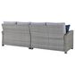 Ashley Naples Beach 4-Piece Outdoor Sectional in Gray, , large
