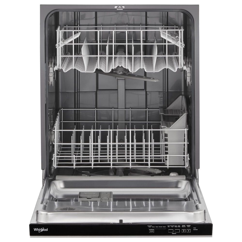 Whirlpool 2-Piece Kitchen Package with 24.6 Cu. Ft. Side-by-Side Refrigerator and 24&quot; Pocket Handle Dishwasher in Stainless Steel , , large