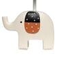 Lambs and Ivy Patchwork Jungle Elephant Lamp with Bulb in Cream, , large