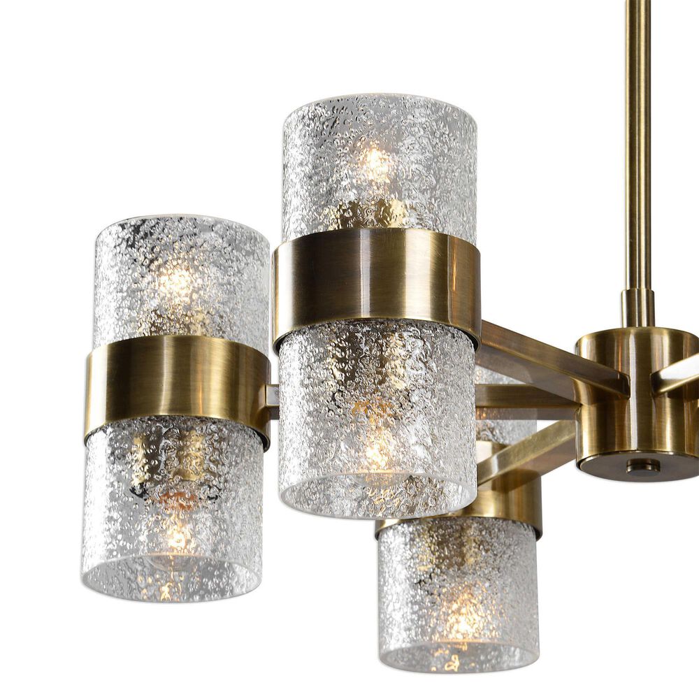 Uttermost Marinot 12-Light Chandelier in Antiqued Brass, , large