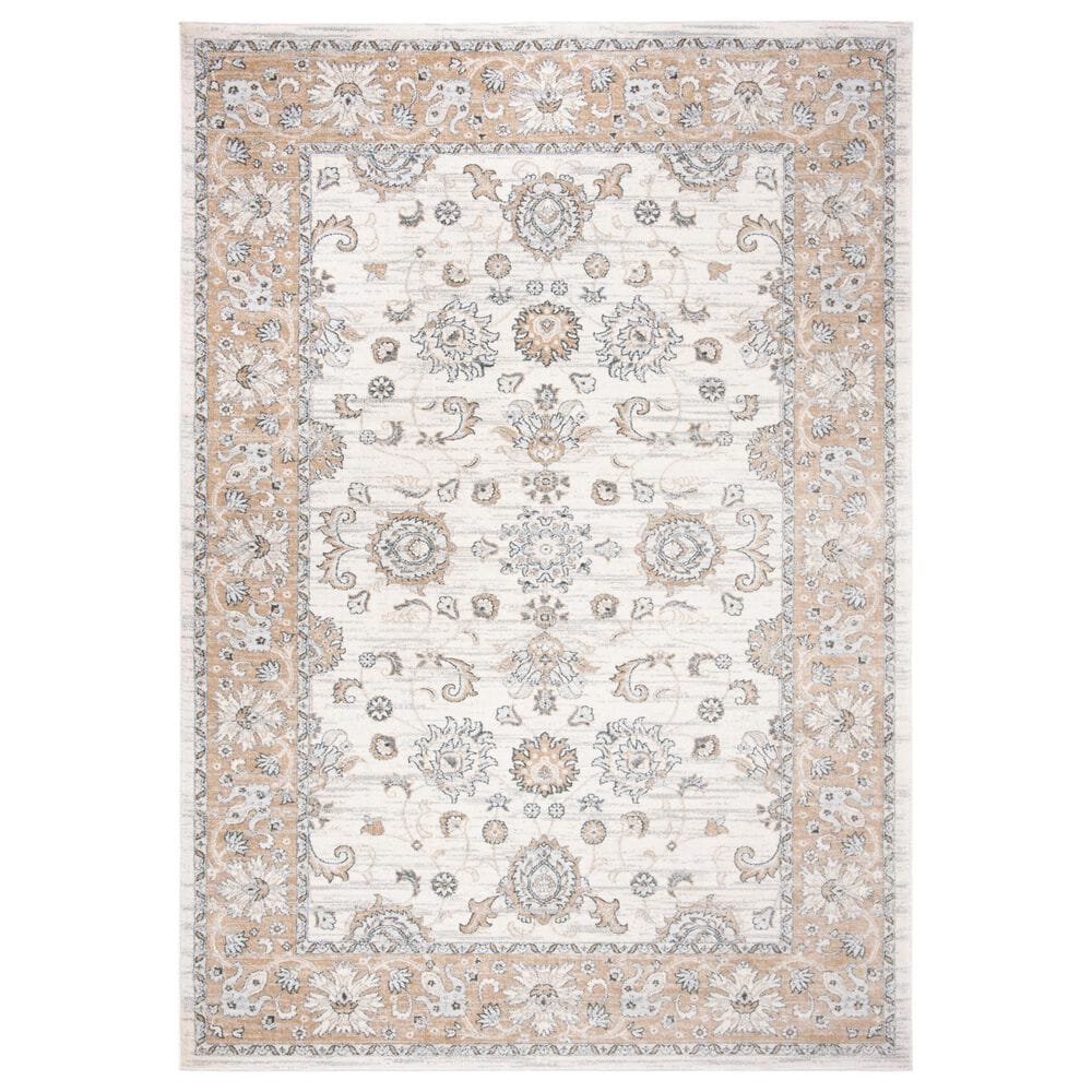 Safavieh Isabella ISA940B 8" x 10" Cream and Beige Area Rug, , large