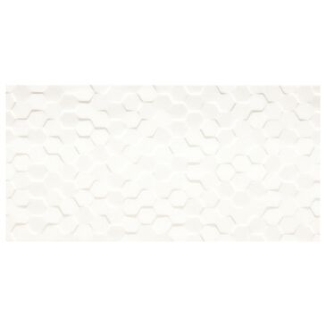 Dal-Tile Multitude Origami White Hexagon 12" x 24" Ceramic Tile, , large
