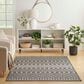 Nourison Positano Southwestern Charcoal 5" x 7" Indoor/Outdoor Area Rug, , large