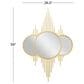 Maple and Jade Metal Geometric Wall Mirror in Gold, , large