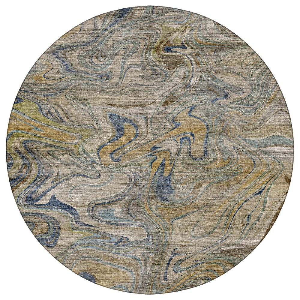 Dalyn Rug Company Nexus Putty 8" Round Area Rug, , large