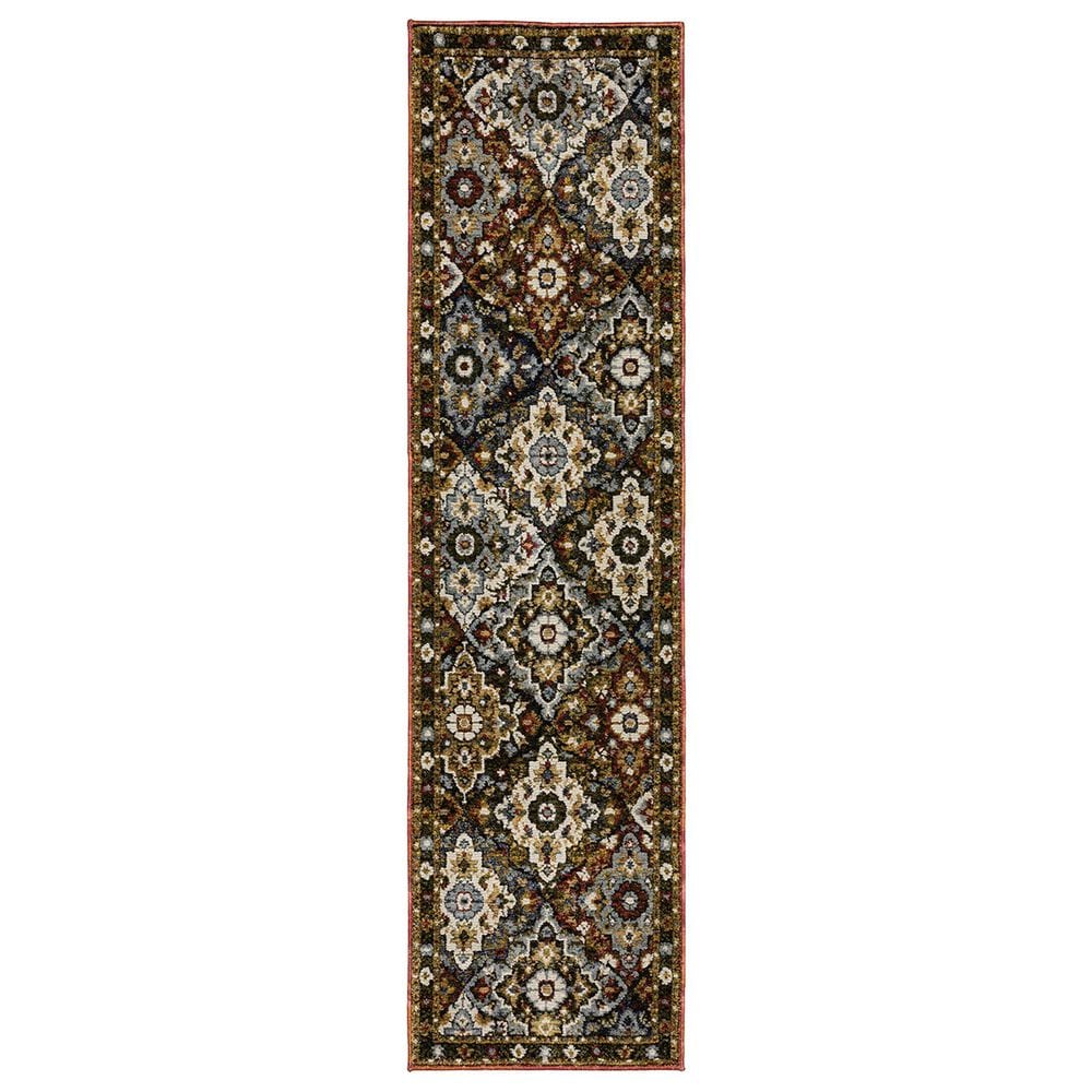 Oriental Weavers Andorra 2"3" x 8" Red and Multicolor Runner, , large