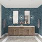 Dal-Tile Miramo Aqua 2" x 5" Picket Undulated on 12.25" x 11.125" Ceramic Mosaic Sheet, , large
