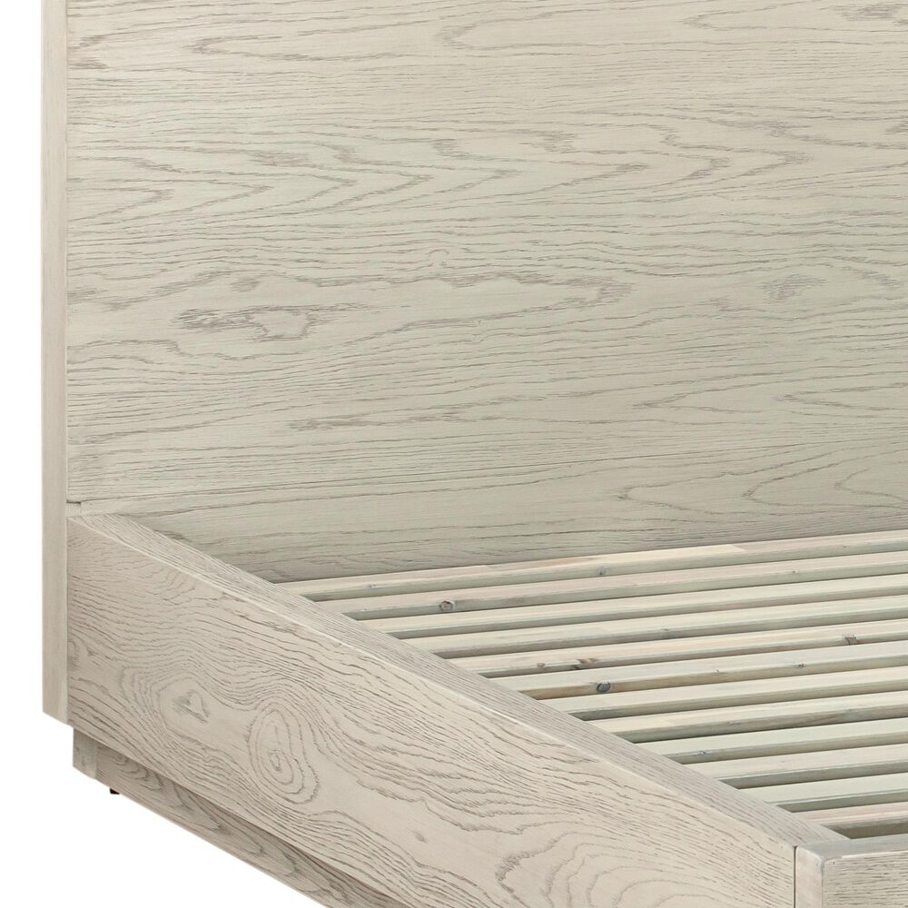 Blue River Abbey King Platform Bed in Silver Grey Oak, , large