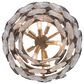 Golden Lighting Cascada 3-Tier 8-Light Pendant with Smoke Plated Glass Shade in Aegean Silver, , large