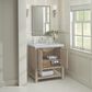 James Martin Vanities Breckenridge 30" Single Vanity, Whitewashed Oak w/ 3 CM Carrara White Marble Top, , large