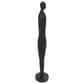 Maple and Jade 43" Tall Slim Figure People Decorative Sculpture in Textured Black, , large