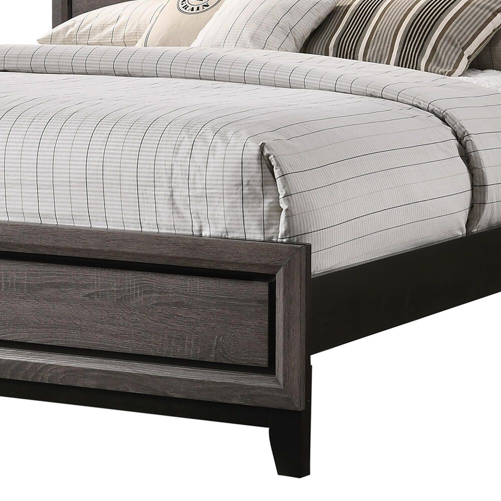 Crown Mark Akerson King Panel Bed in Grey, , large