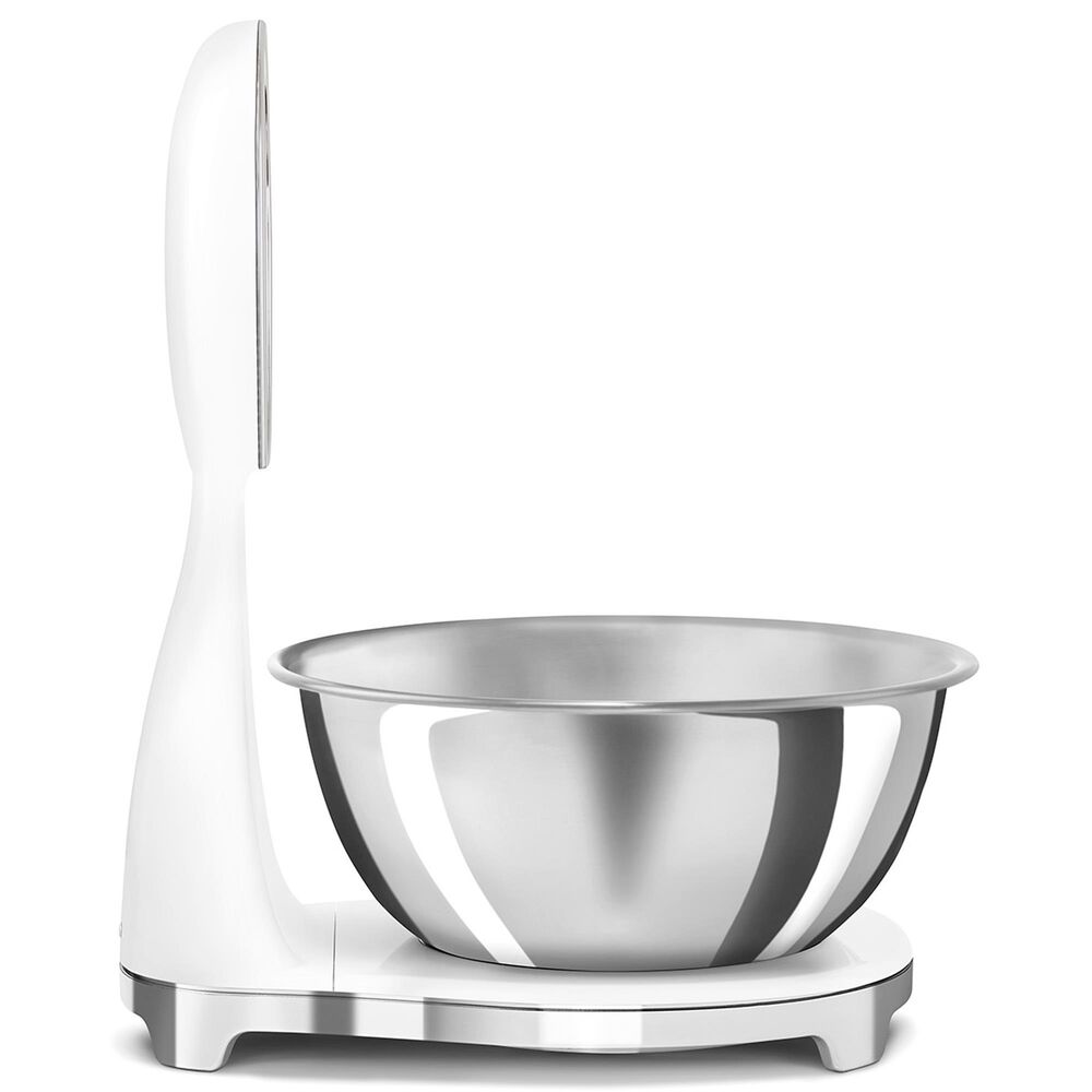 SMEG 50&#39;s Retro Style Kitchen Scale in White and Chrome, , large