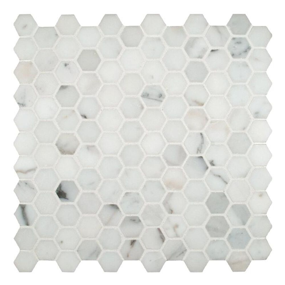 MS International Marble Calacatta Gold 12" x 12" Polished Natural Stone Mosaic Sheet, , large