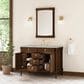 James Martin Kinnsden 48" Single Bathroom Vanity in Sable Oak with 3 cm Victorian Silver Silestone Top, Rectangular Sink and FreePower Wireless Charger, , large