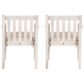 Linon Home Decor Teagon Patio Arm Chair with Beige Cushion in Natural (Set of 2), , large