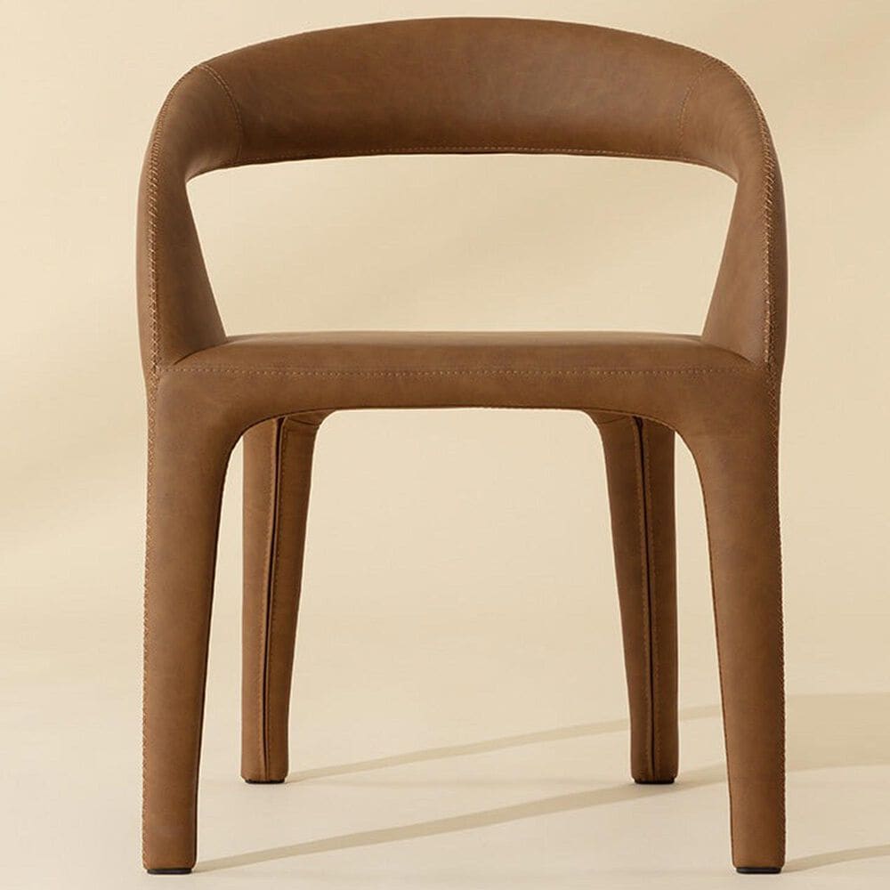 37B Atika Dining Arm Chair in Milliken Cognac, , large