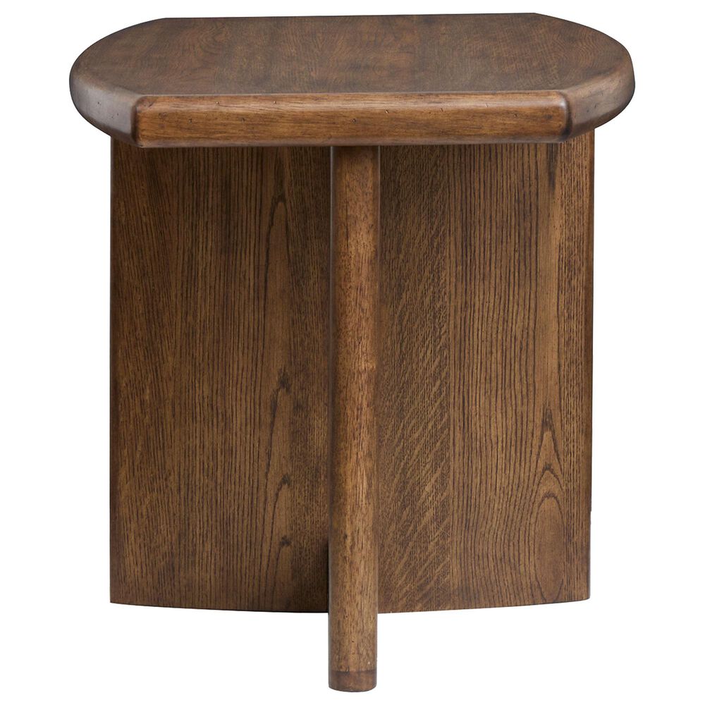 Nicolette Home Phoebe Rectangular End Table in Sienna Brown, , large