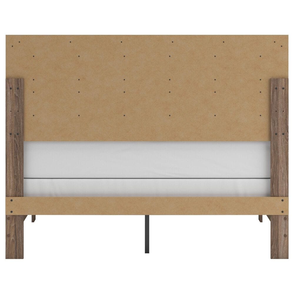 Ashley Sharnari 3-Piece Queen Bedroom Set in Warm Gray, Brown and Antique White Laminate, , large