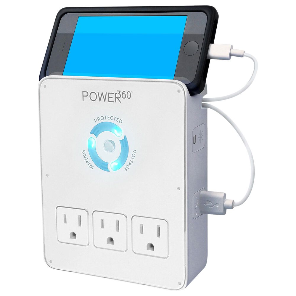 Panamax Power360 6 Outlet Wall Tap Charging Station in White, , large