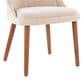Lumisource Rina Side Chair with Light Brown Cushion in Walnut (Set of 2), , large