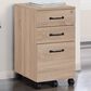 Valor Living Ace 3-Drawer Mobile File in River Oak, , large