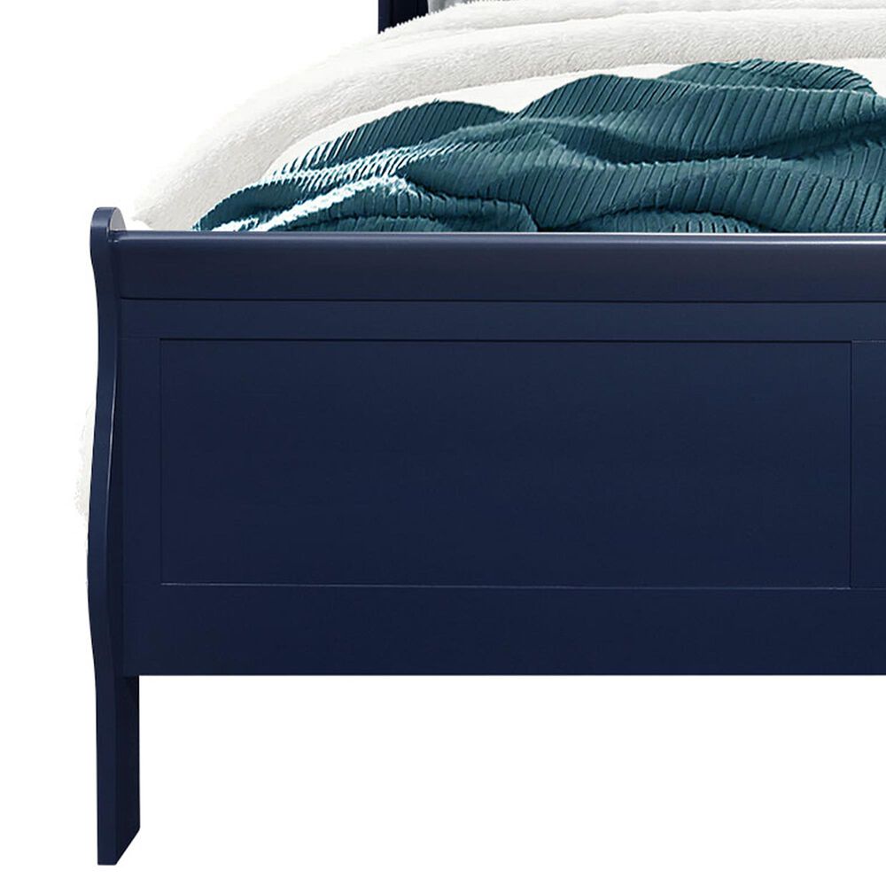 Global Furniture USA Charlie Full Bed in Blue, , large