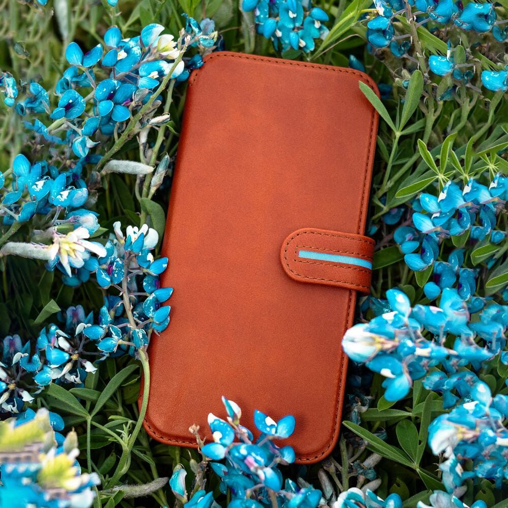 Bluebonnet Cases Executive Leather Wallet Case Folio for iPhone 16 Pro Max in Tuscan Tan, , large