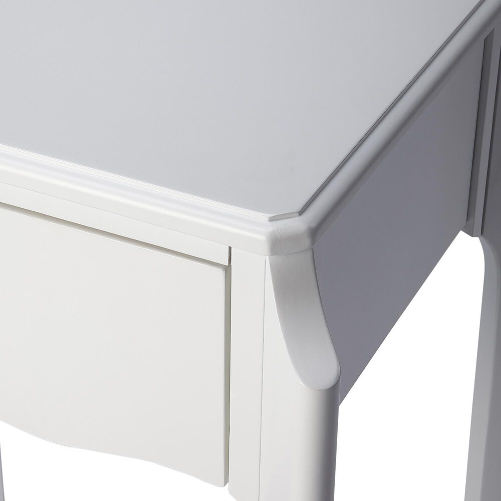 Butler Specialty Company Wilshire 1-Drawer Nightstand in Smooth White, , large
