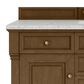 James Martin Vanities Brookfield 60" Single Bathroom Vanity in Honey Oak with 3 cm Eternal Jasmine Pearl Quartz Top, Rectangle Sink and FreePower Wireless Charger, , large