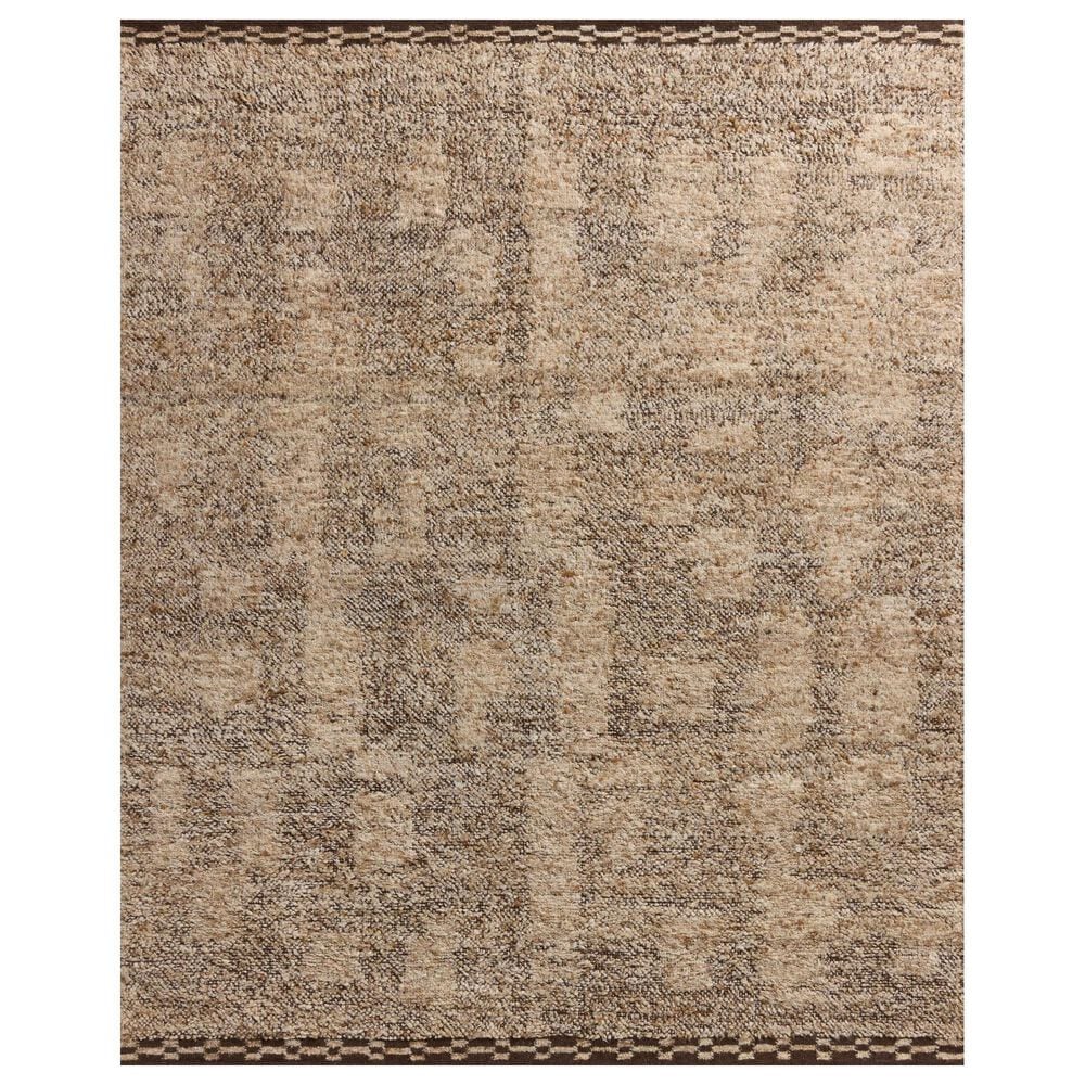Amber Lewis x Loloi Suki 11"6" x 15" Natural and Bark Area Rug, , large