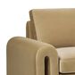 Jennifer Taylor Home Mason Stationary Sofa in Camel Brown Beige Velvet, , large