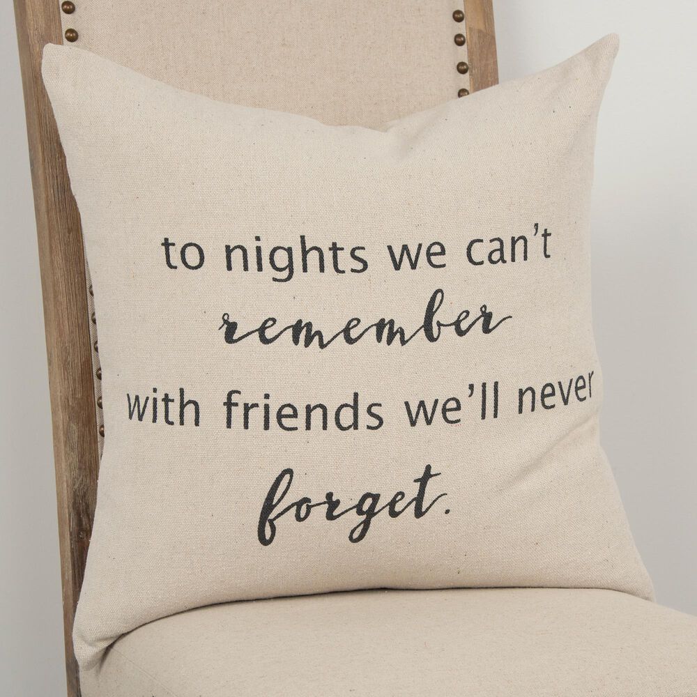 Rizzy Home Sentiment 20" Pillow Cover in Natural, , large