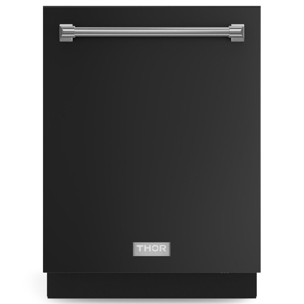 THOR KITCHEN Gordon Ramsay 24" Built-In Dishwasher with Stainless Steel Handle Kit in Matte Black, , large