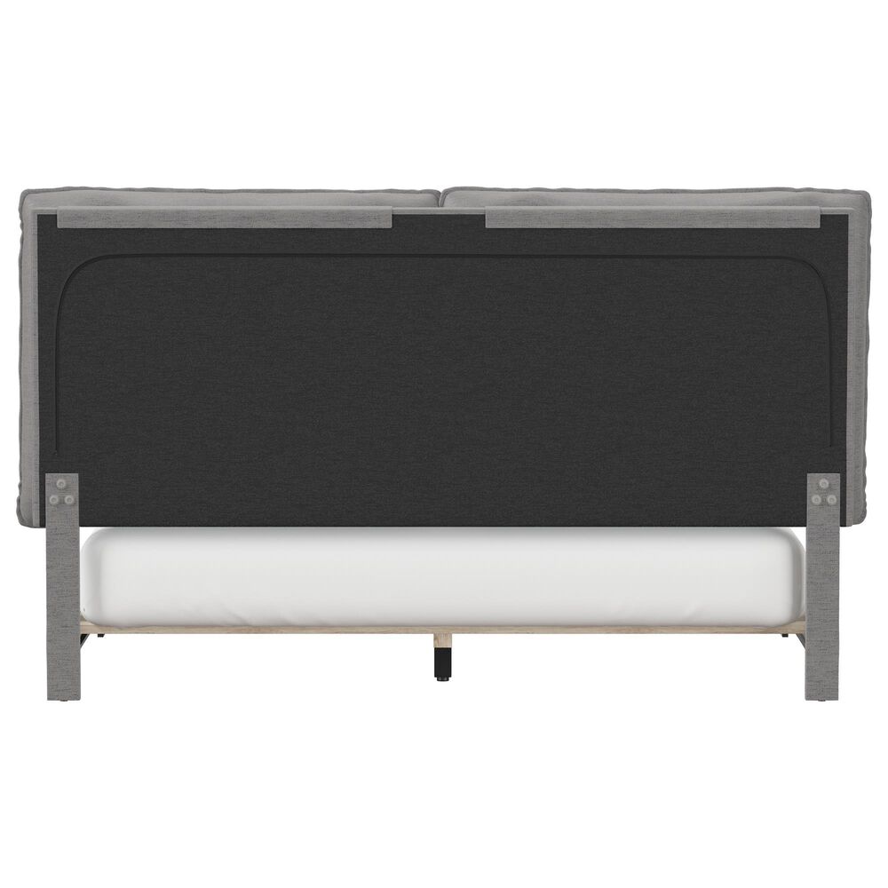 Richlands Furniture Arden Queen Upholstered Platform Bed in Nature Gray, , large