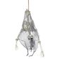 The Gerson Company Lighted Hanging Upside Down Skeleton in White, , large