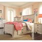 Ashley Willowton Full Panel Bed with 2 Storage Drawers in Whitewash, , large