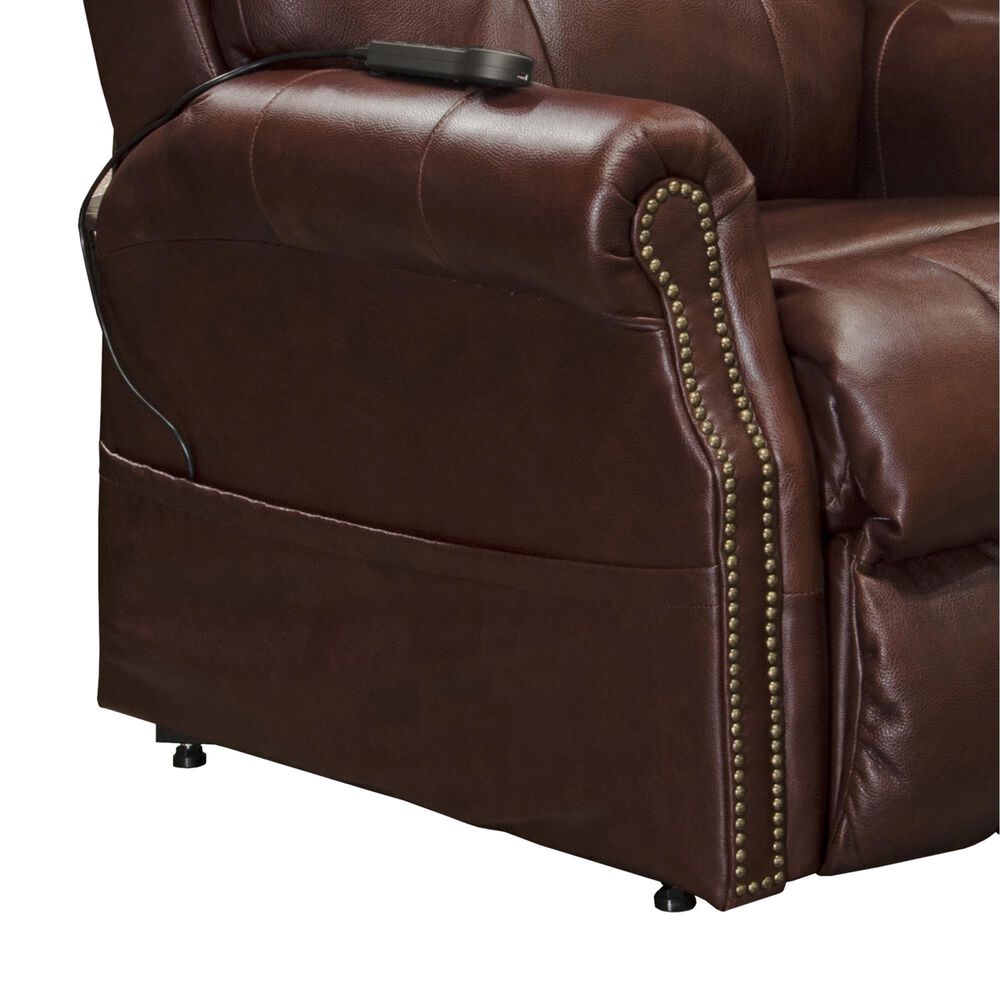 Catnapper Madison Power Lift Recliner in Walnut, , large