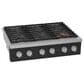 Cafe 36" Natural Gas Rangetop with 6-Burner in Matte Black and Brushed Stainless, , large