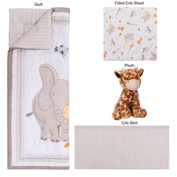 Trend Labs 4-Piece Safari Crib Bedding Set, , large