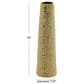 Maple and Jade Ceramic Decorative Vase with Bubble Texture in Glossy Gold, , large